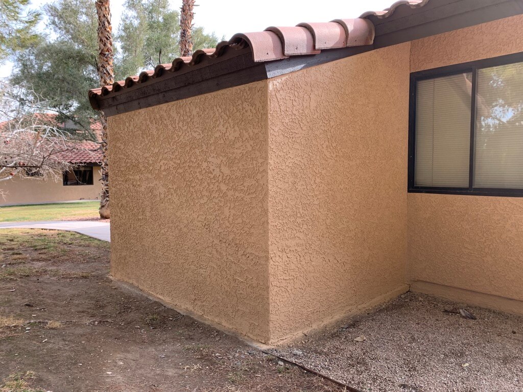 Completed Stucco Job on side of Casita